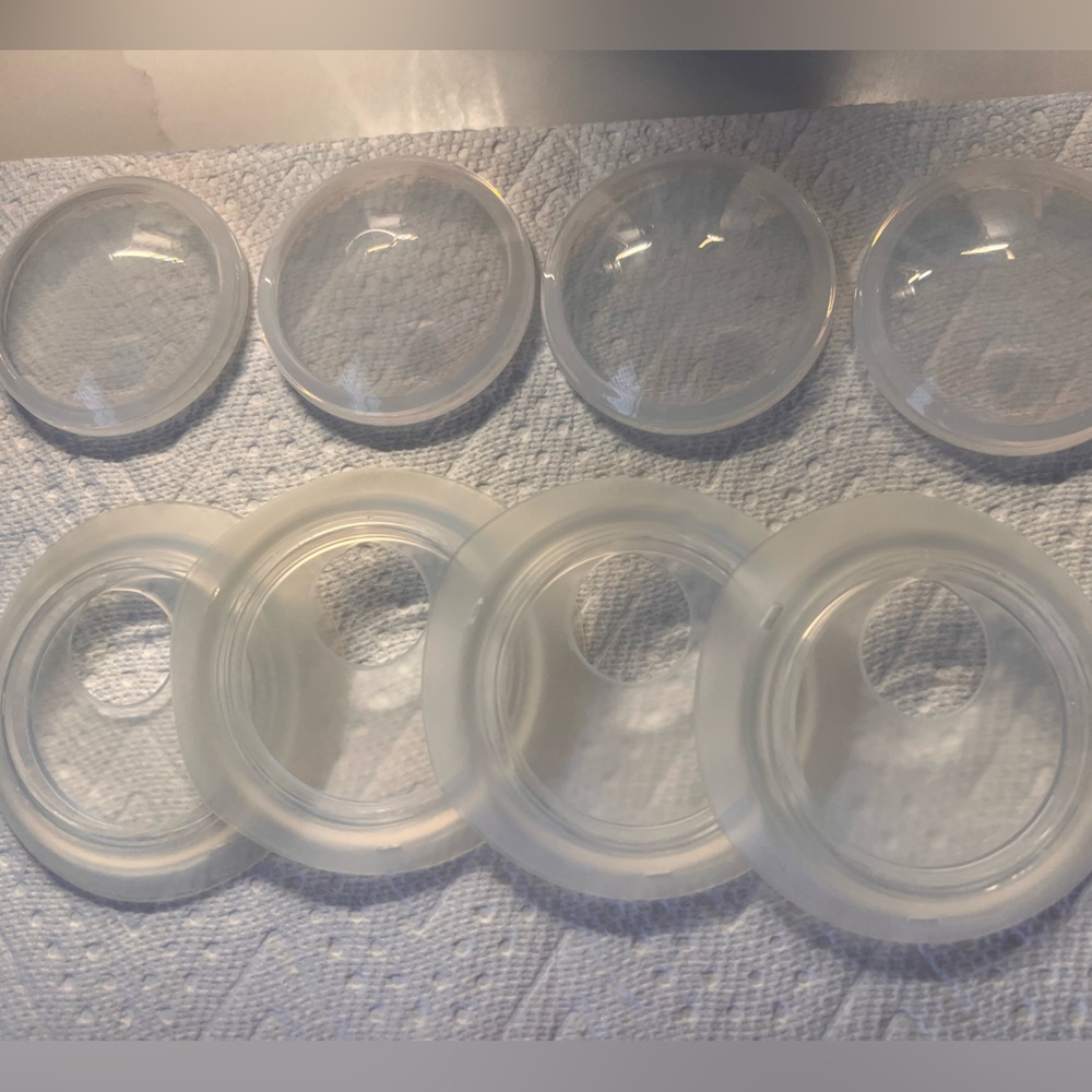 Clear Silicone Leak Cups